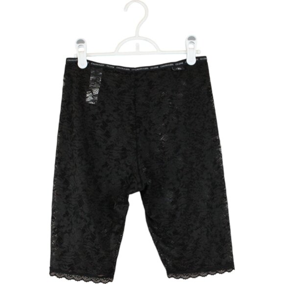 Calvin Klein CK One Small Womens Long Leg Boxer Brief Black Lace Biker Short P61 - Picture 7 of 9